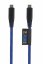 XTORM CS031 Kevlarový ultra odolný datový a nabíjecí kabel USB-C/USB-C 60W, 1m, modrý
