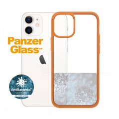 PANZERGLASS ClearCaseColor AntiBacterial kryt pro iPhone 12 Mini, oranžová/čirá (PG Orange)