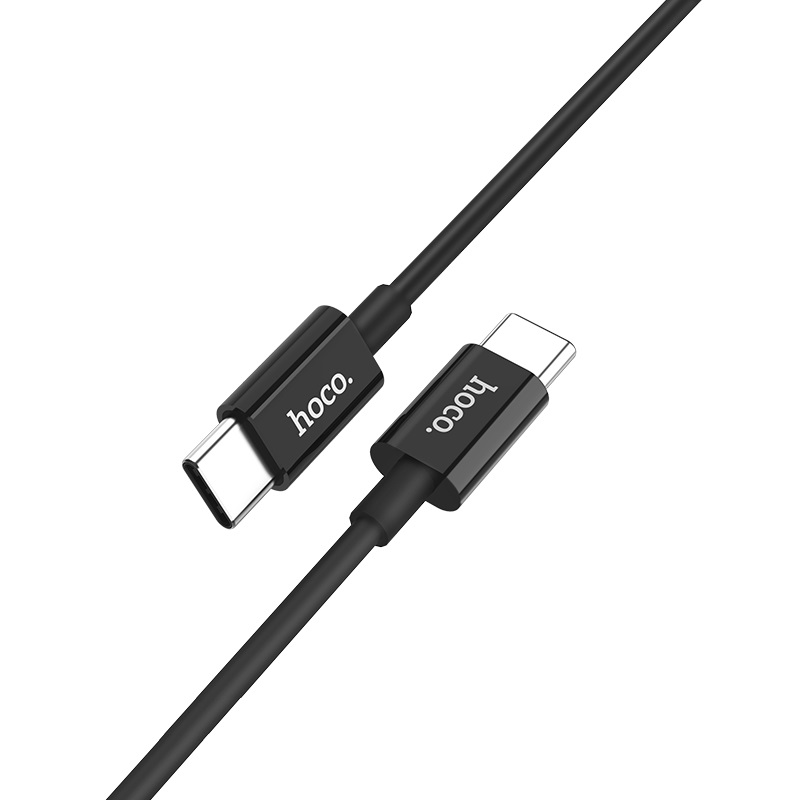 HOCOX23 Datový a nabíjecí kabel USB-C/USB-C a podporou PD, 1.0m, 3A, černá