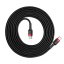 BASEUS CATKLF-H91 opletený a odolný kabel Cafule USB-C/USB-C, 2m, černo-červený