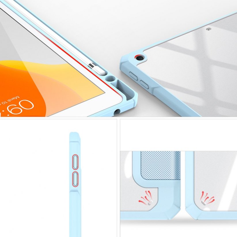 DUX DUCIS Toby Super odolný obal pro iPad 10,2" (7/8/9 gen.) a Pencil, světle modrý