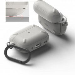 RINGKE Onyx Ultra odolný kryt pro AirPods Pro 2, světle šedý
