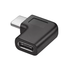 MICROCONNECT Úhlový adaptér USB-C 3.2 male-female (samec-samice), PD až 100W, černý