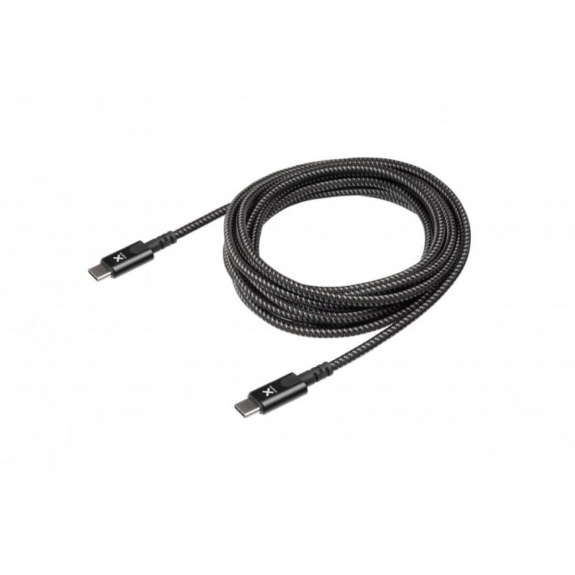 XTORM CX2071 Original ultra odolný datový a nabíjecí kabel USB-C/USB-C 100W, 1m, černý