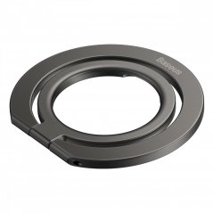 BASEUS SUCH000013 Halo Magnetický (MagSafe) kroužek s prstýnkem, šedý