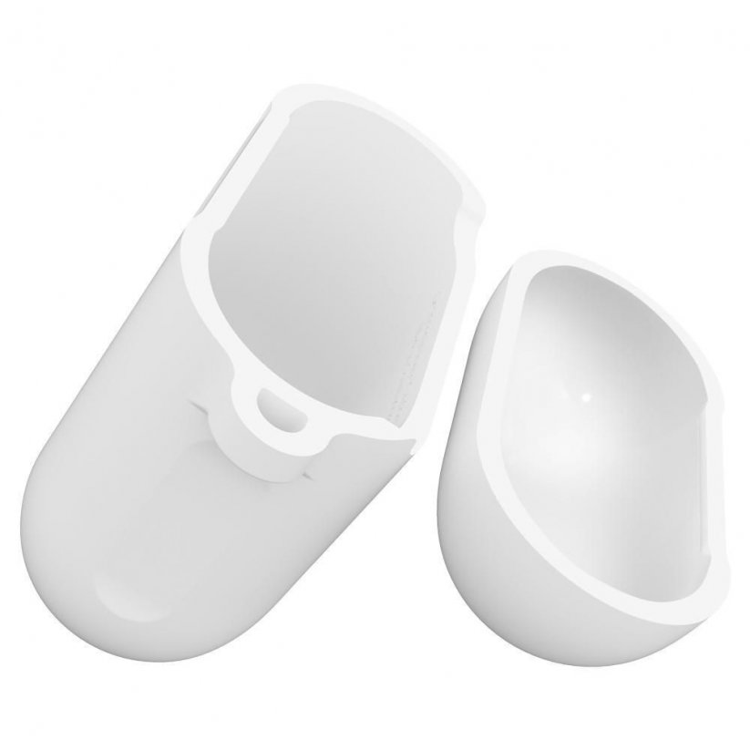 SPIGEN AirPods Case silikonový kryt pro Apple AirPods 1/2, bílý