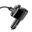 BASEUS CCALL-RH01 Autonabíječka, Bluetooth MP3 transmiter a handsfree s 2x USB, černý