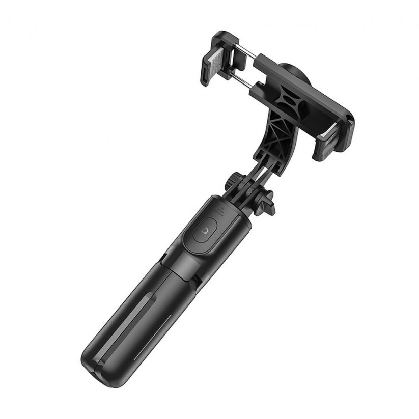 HOCO K17 Selfie teleskopická 25-75cm tyč se stativem a Bluetooth ovladačem, černá