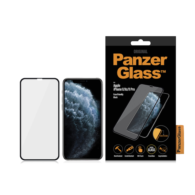 PANZERGLASS Ochranné sklo 3D FULL-COVER 0.4mm pro iPhone X/XS/11 Pro