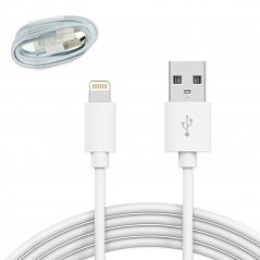 AG PREMIUM HD5 kabel USB/Lightning pro Apple zařízení, délka 1m, bílá barva, bulk balení