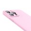 BASEUS ARYT001004 Liquid Gel Case Prémiový silikonový kryt pro iPhone 13 Pro, růžový