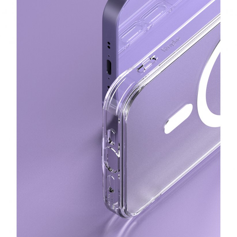 RINGKE Fusion Magnetic Odolný kryt s MagSafe pro iPhone 13, matně čirý