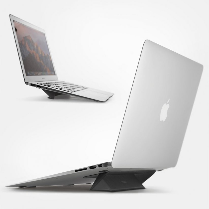 RINGKE Laptop Stand Skládací samolepící stojánek pro MacBook/Notebook, šedý