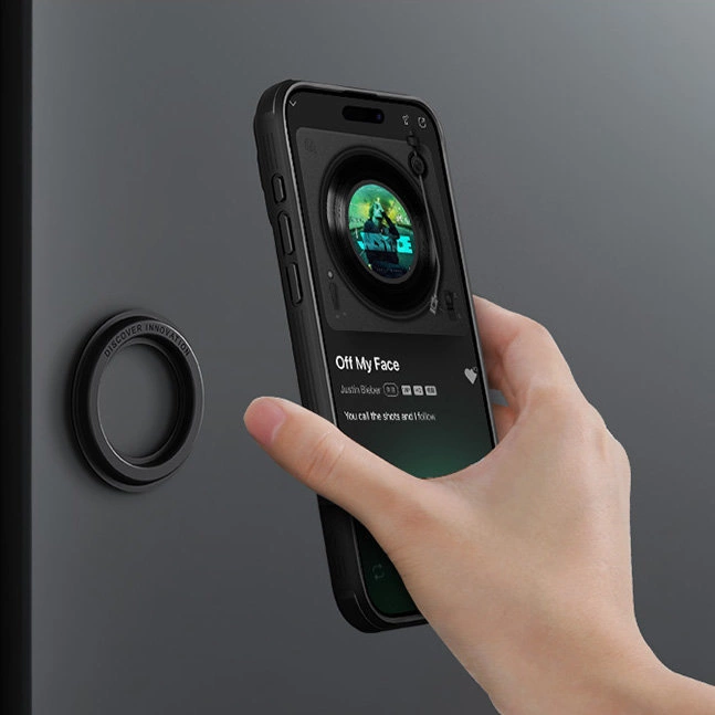 NILLKIN CamShield Pro Magnetic Ultra odolný MagSafe kryt s krytkou kamery pro iPhone 15 Plus, černý