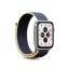 PURO Sport Band Loop textilní řemínek pro Apple Watch 42/44/45/49mm, modro-žlutý