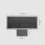 DUX DUCIS Bezdrátová klávesnice s touchpadem a stojánkem na tablet, QWERTY, černá