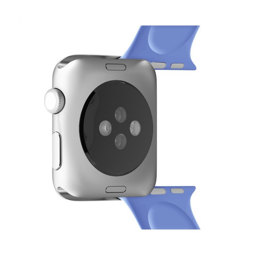 PURO Icon Silikonový řemínek pro Apple Watch 42/44/45/49mm, modro-fialový
