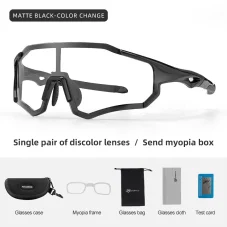 Rockbros 10181 fotochromatické cyklistické brýle UV400 - černé