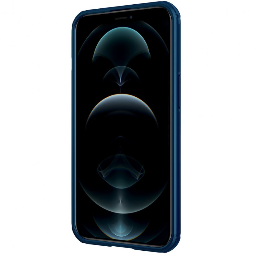NILLKIN CamShield Pro Magnetic Ultra odolný MagSafe kryt s krytkou kamery pro iPhone 13 Pro Max, modrý