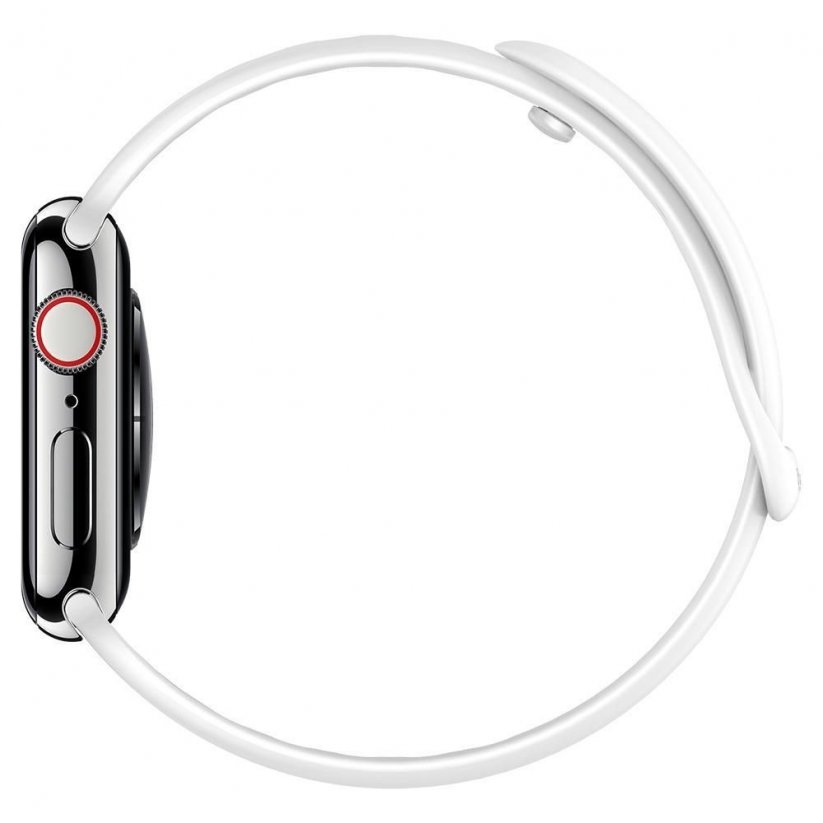 SPIGEN Air Fit Band silikonový řemínek pro Apple Watch 42/44/45mm, bílý