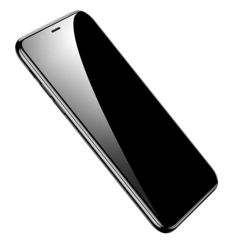 BASEUS SGAPIPH58S-KC01 Ochranné sklo 3D FULL-COVER 0.3mm pro iPhone X/XS/11 Pro, montážní rámeček, 2ks