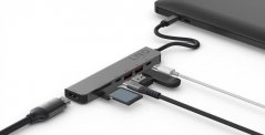LINQ LQ48016 Pro Multiport USB-C hub 7v1 (HDMI, 2x USB-C, 2x USB, MicroSD/SD), PD až 100W, Space Grey