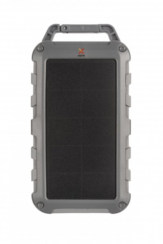 XTORM FS405 Waterproof Solární Powerbanka 10.000mAh s výkonem 20W USB-C PD a svítilnou, šedá