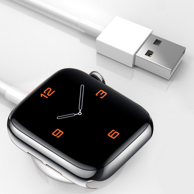 AG PREMIUM W12 Magnetická USB nabíječka pro Apple Watch všech generací, 1m, černá