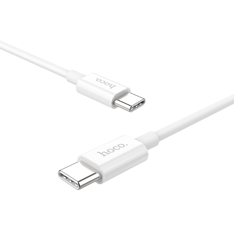 HOCO X23 Datový a nabíjecí kabel USB-C/USB-C a podporou PD, 1.0m, 3A, bílá