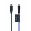 XTORM CS032 Kevlarový ultra odolný datový a nabíjecí kabel USB-C/Lightning PD 60W, 1m, modrý