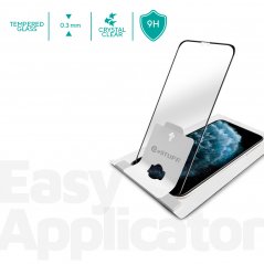 ESTUFF Easy Applicator Ochranné sklo 3D FULL-COVER 0.3mm pro iPhone 11 Pro, montážní rámeček