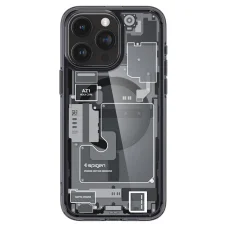 Spigen Ultra Hybrid Mag pouzdro s MagSafe pro iPhone 15 Pro - tmavě šedé (Zero One design)