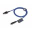 XTORM CS020 Kevlarový ultra odolný datový a nabíjecí kabel USB/Lightning 12W, 1m, modrý