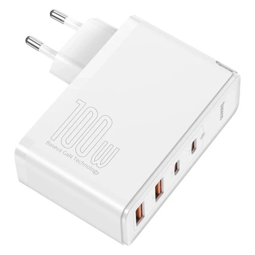 Rychlonabíječka Baseus GaN2 Pro 100W USB / USB Type C Quick Charge 4+ Power Delivery bílá (CCGAN2P-L02)