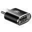 BASEUS CATOTG-01 Redukce OTG USB-C na USB-A s nabíjením až 12W, hliníková, černá