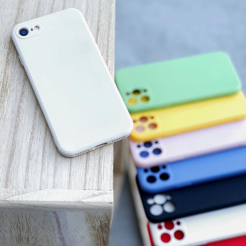 WOZINSKY Color Case Silikonový odolný a pružný kryt pro iPhone 7/8/SE 2020, červený