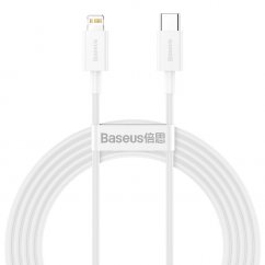 BASEUS CATLYS-C02 Datový a nabíjecí kabel USB-C/Lightning s podporou PD 20W, 2m, bílý