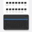BASEUS Brilliance Obal s bezdrátovou klávesnicí pro iPad Pro 12,9", QWERTY, černá