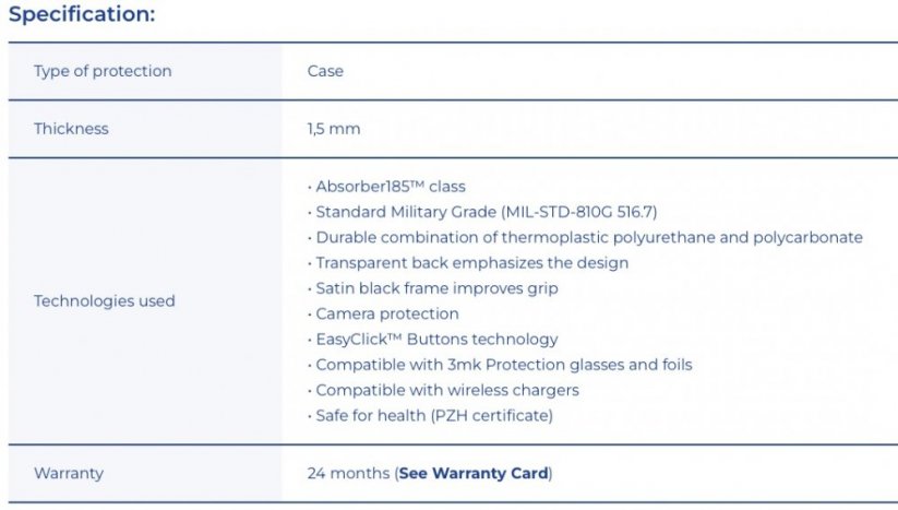 3MK Satin Armor Case+ Ultra odolný hybridní kryt pro iPhone XR, černá/čirá