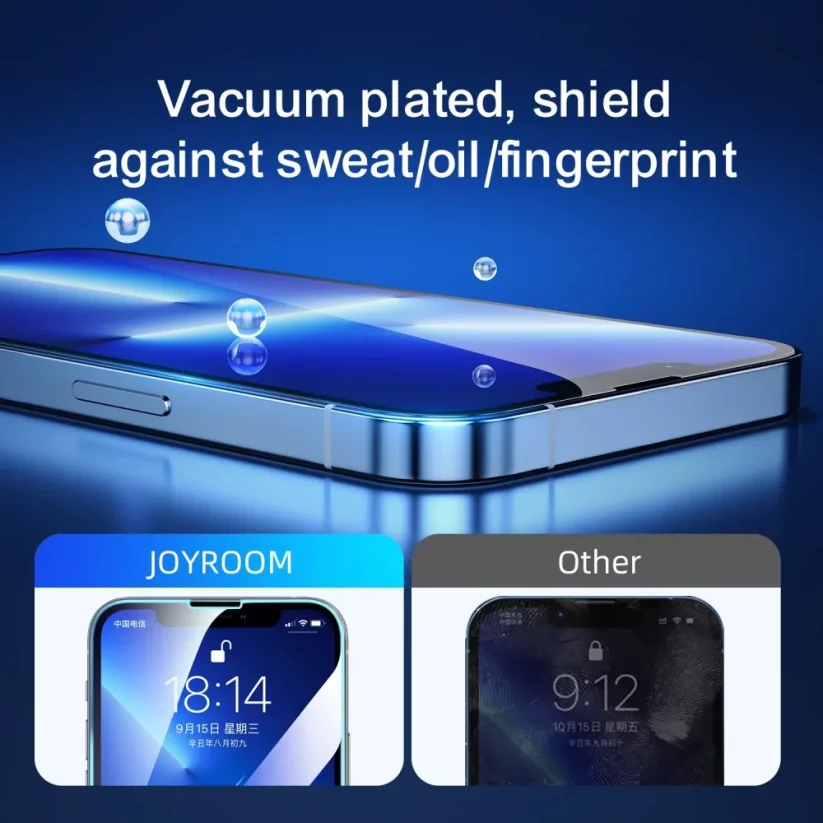 JOYROOM JR-PF930 Ochranné sklo 2.5D STANDARD 0.33mm pro iPhone 12/12 Pro, čiré, montážní rámeček