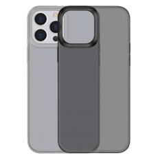 BASEUS ARAJ000401 Simple Case Silikonový odolný kryt pro iPhone 13 Pro, kouřově černý