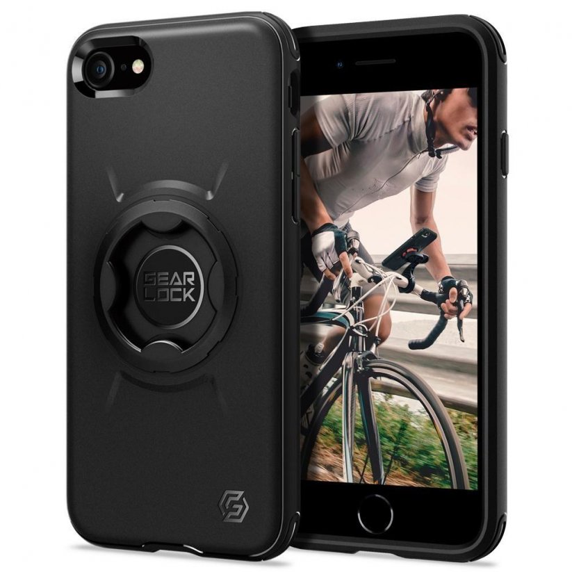 SPIGEN Gearlock Bike Mount GCF121 Odolný kryt pro iPhone 7/8/SE20/SE22, černý