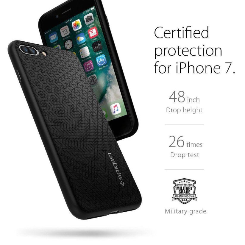 SPIGEN Liquid Air odolný kryt pro iPhone 7 Plus/8 Plus, matně černý