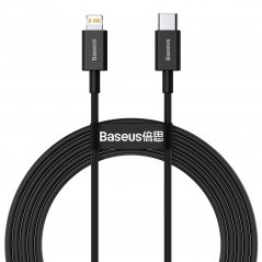 BASEUS CATLYS-C01 Datový a nabíjecí kabel USB-C/Lightning s podporou PD 20W, 2m, černý