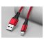 JOYROOM S-1530N1 Prémiový & Odolný datový a nabíjecí kabel USB/Lightning 12W, 1,5m, červený