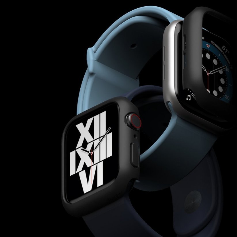 RINGKE S512R228 Slim Case Ochranný kryt pro Apple Watch 4/5/6/SE (40mm), černý + čirý