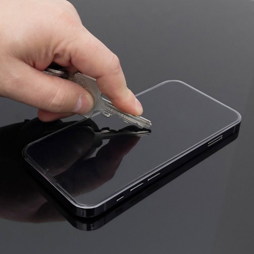 WOZINSKY Ochranné sklo 5D pro iPhone 15, Privacy filtr, černý rámeček