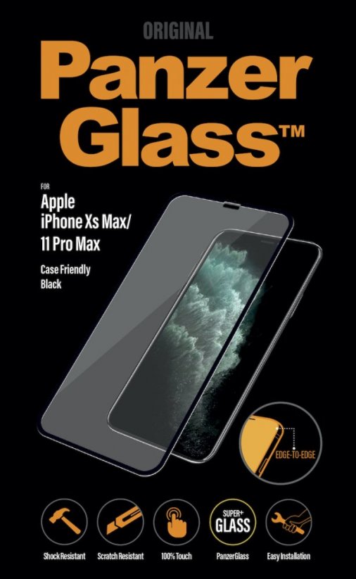 PANZERGLASS Ochranné sklo 3D FULL-COVER 0.4mm pro iPhone XS Max/11 Pro Max