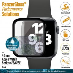 PANZERGLASS Ochranné sklo 3D FULL-COVER 0.4mm pro Watch 4/5/6/SE 40 mm, AntiBacterial