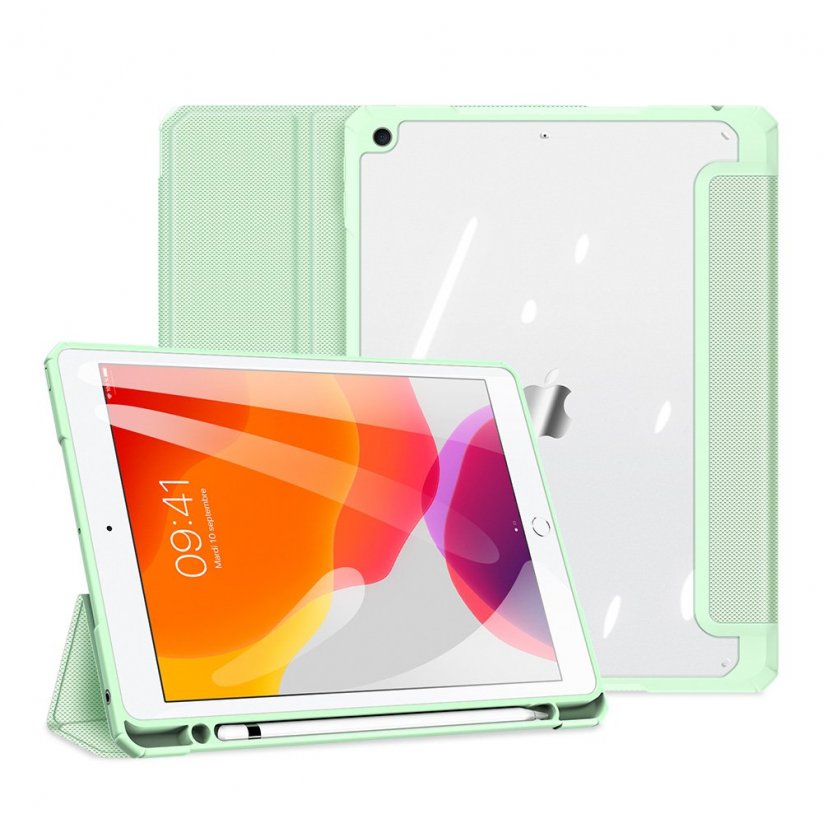 DUX DUCIS Toby Super odolný obal pro iPad 10,2" (7/8/9 gen.) a Pencil, světle zelený